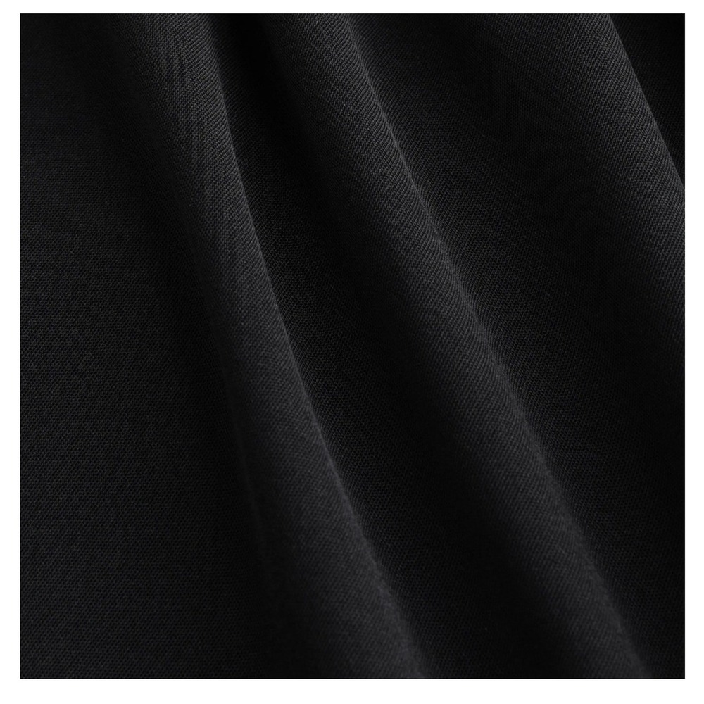 Cider Tired Look S Black Maxi Skirt Adapts to your Shape Ruffle Hem Side Slit - Picture 7 of 10